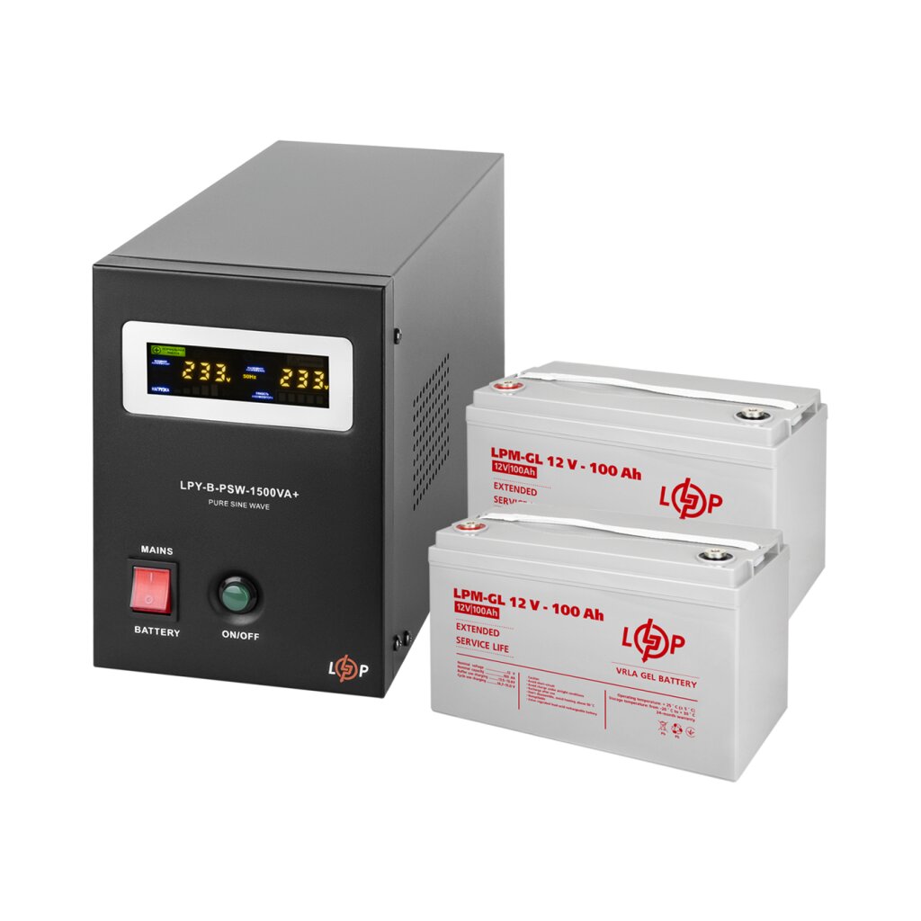 Комплект резервного питания LogicPower UPS B1500 + АКБ GL 2400Wh (29696)