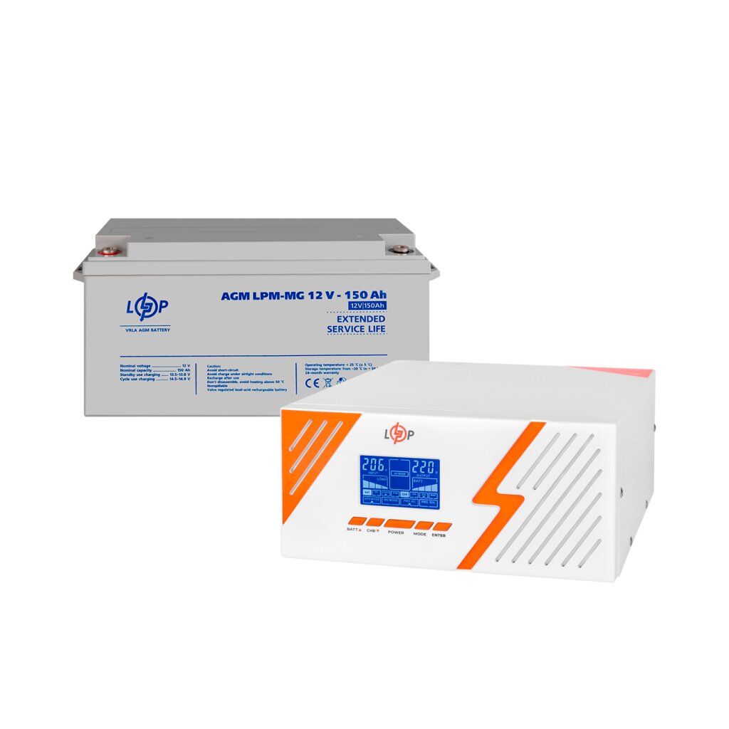 Комплект резервного живлення LogicPower UPS B1500 + АКБ MG 1800Wh (29701)