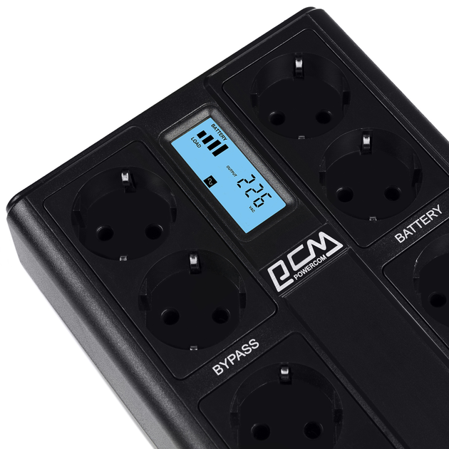 ИБП Powercom CUB-1000N LCD - фото 2