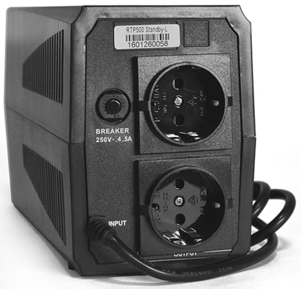 ИБП Ritar RTP500 (300W) Standby-L (RTP500L) - фото 1 ИБП Ritar RTP500 (300W) Standby-L (RTP500L) - фото 1