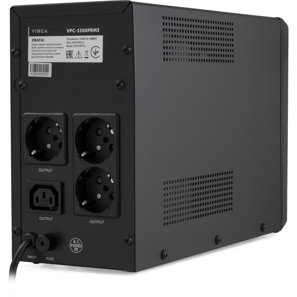 ДБЖ Vinga LCD 1500VA metal case ( VPC-1500PRM3 ) - фото 2