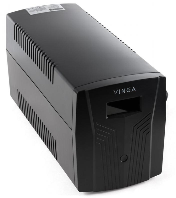 ИБП Vinga LCD 1200VA plastic case with USB (VPC-1200PU) - фото 1