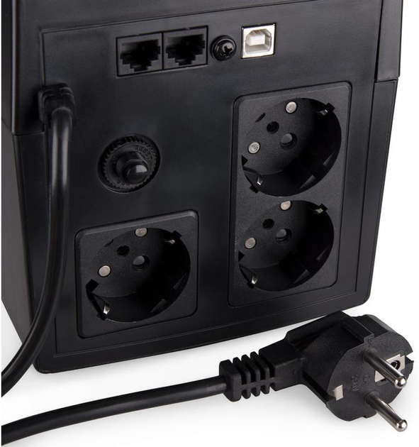 ИБП Vinga LCD 1200VA plastic case with USB (VPC-1200PU) - фото 2