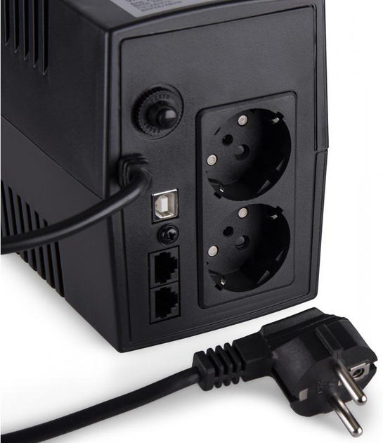 ДБЖ Vinga LCD 800VA plastic case with USB (VPC-800PU) - фото 2