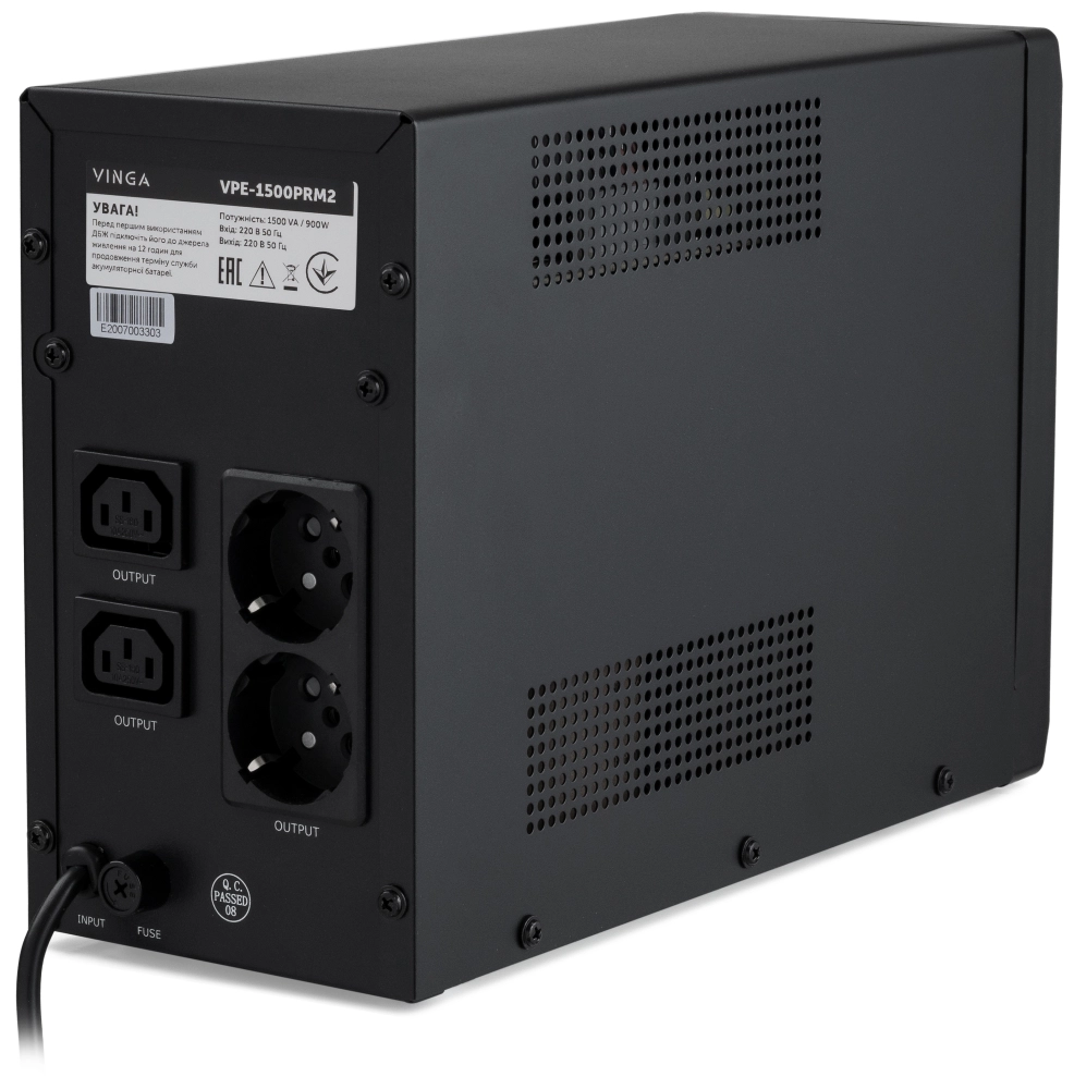 ИБП Vinga LED 1500VA ( VPE-1500PRM2 ) - фото 2