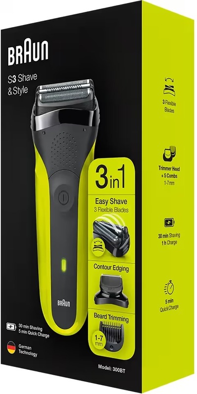 Электробритва Braun Series 3 300BT Black/Green Europe - фото 4 Электробритва Braun Series 3 300BT Black/Green Europe - фото 4