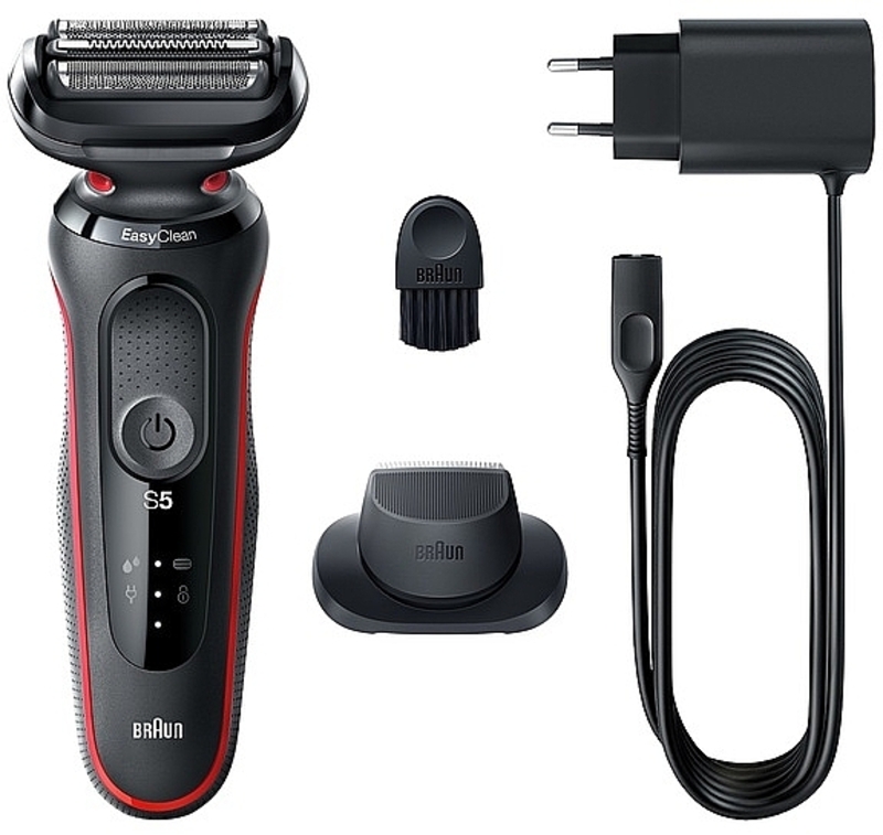 Електробритва Braun Series 5 51-R1200s чорна/червона