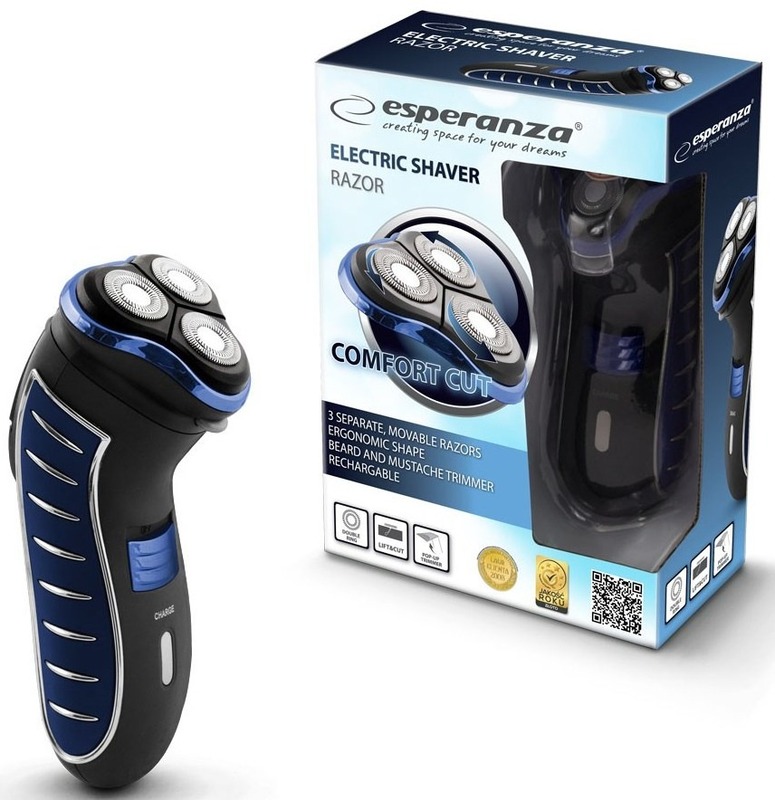 Електробритва Esperanza EBG002B Razor Black/Blue - фото 2