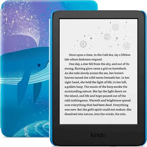 Електронна книга Amazon Kindle Kids 11th Gen. 2022 16Gb Space Whale