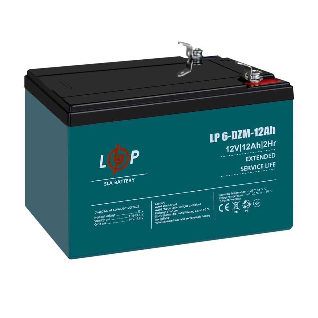 Аккумулятор для ИБП LogicPower 12В 12 Ач (6-DZM-12) (3536) - фото 1 Аккумулятор для ИБП LogicPower 12В 12 Ач (6-DZM-12) (3536) - фото 1