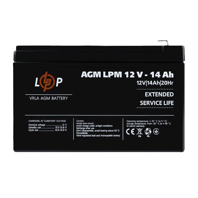 Акумулятор для ДБЖ LogicPower LPM 12В 14Аг (4161)