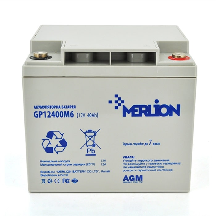 Акумулятор для ДБЖ Merlion 12V-40Ah (GP12400M6)