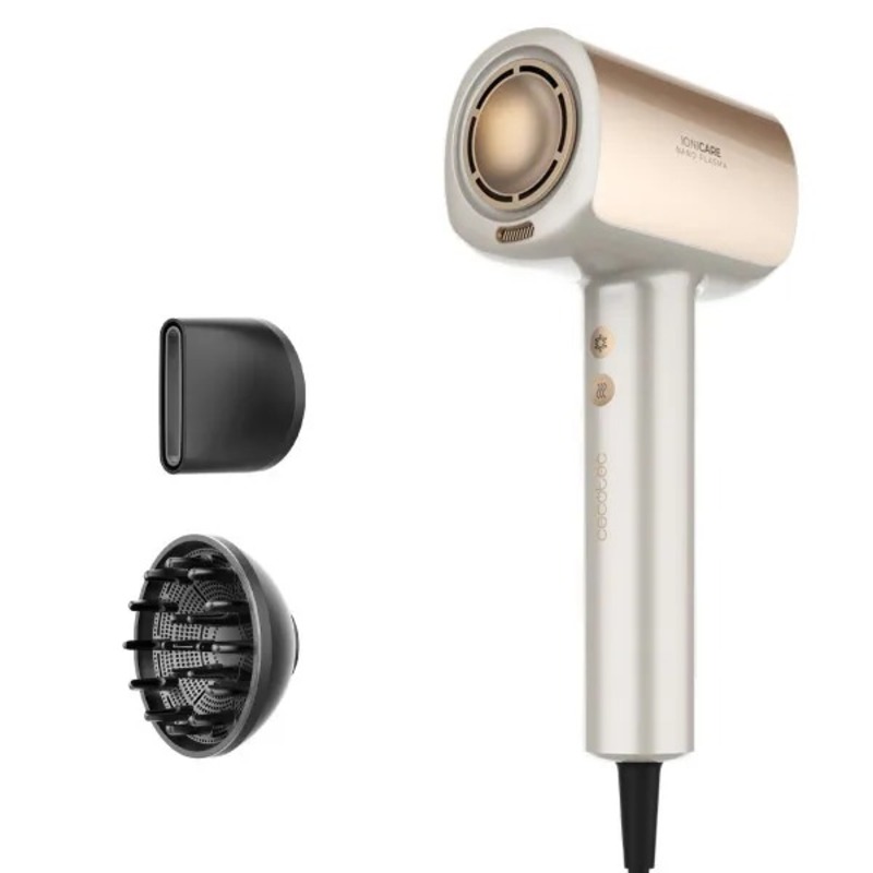 Фен Cecotec DryGlam Nano Plasma Champagne (A01_EU01_101438)