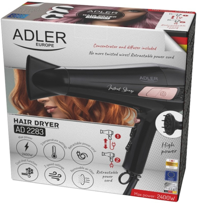 Фен Adler AD 2283 black - фото 8