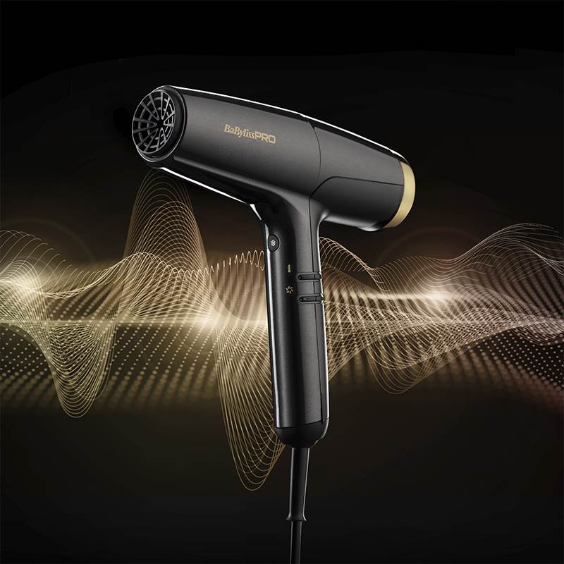 Фен Babyliss Pro Falco Grey&Gold BAB8550E - фото 1