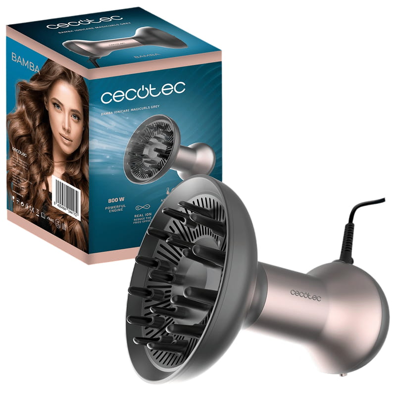 Фен Cecotec Bamba IoniCare MagiCurls Grey (CCTC-04417) - фото 1