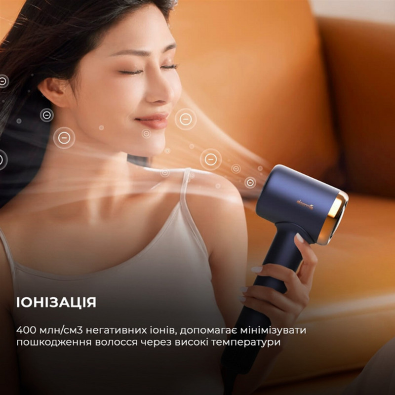 Фен Deerma DEM-CF50W Navy Blue - фото 5