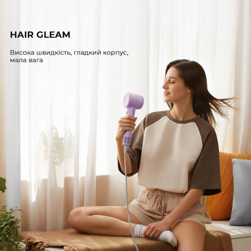 Фен Dreame Hair Dryer Gleam Purple (AHD12A-PPL) Europe - фото 10 Фен Dreame Hair Dryer Gleam Purple (AHD12A-PPL) Europe - фото 10