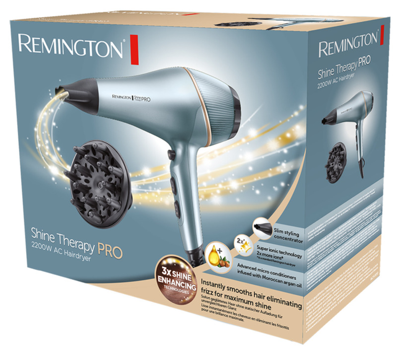Фен Remington AC9300 Shine Therapy PRO Europe - фото 5 Фен Remington AC9300 Shine Therapy PRO Europe - фото 5