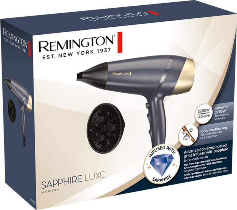 Фен Remington Sapphire Luxe Hairdryer D5805 Europe - фото 7 Фен Remington Sapphire Luxe Hairdryer D5805 Europe - фото 7