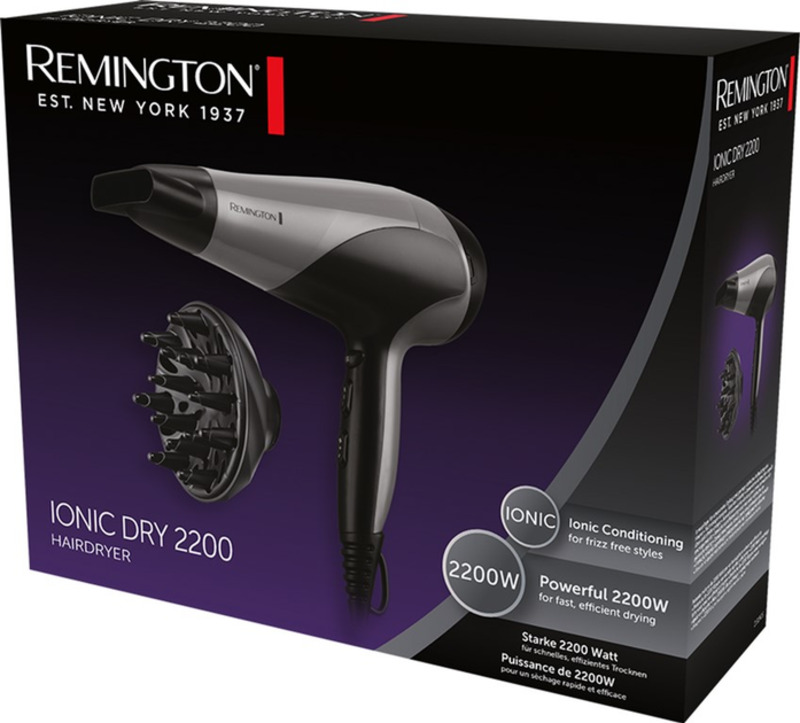 Фен Remington Ionic Dry D3190S Europe - фото 7 Фен Remington Ionic Dry D3190S Europe - фото 7