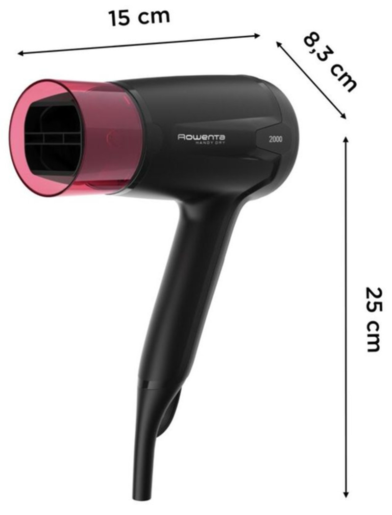 Фен ROWENTA HANDY DRY CV1623F0 - фото 3 Фен ROWENTA HANDY DRY CV1623F0 - фото 3