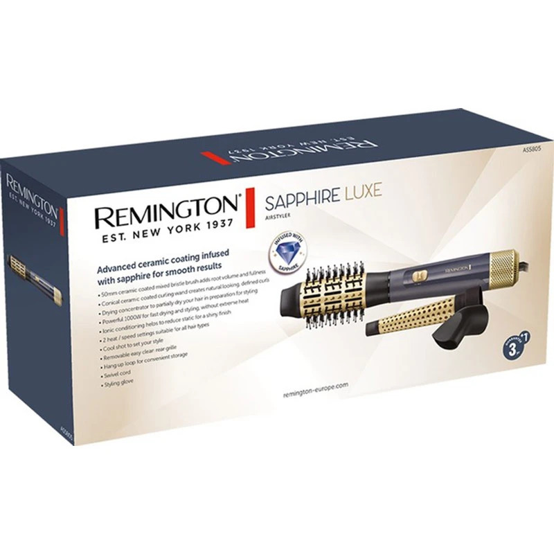 Фен-щетка Remington Sapphire Luxe AS5805 - фото 12 Фен-щетка Remington Sapphire Luxe AS5805 - фото 12
