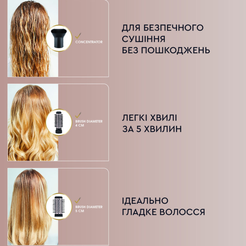 Фен-щетка Rowenta CF9550F0 Europe - фото 5