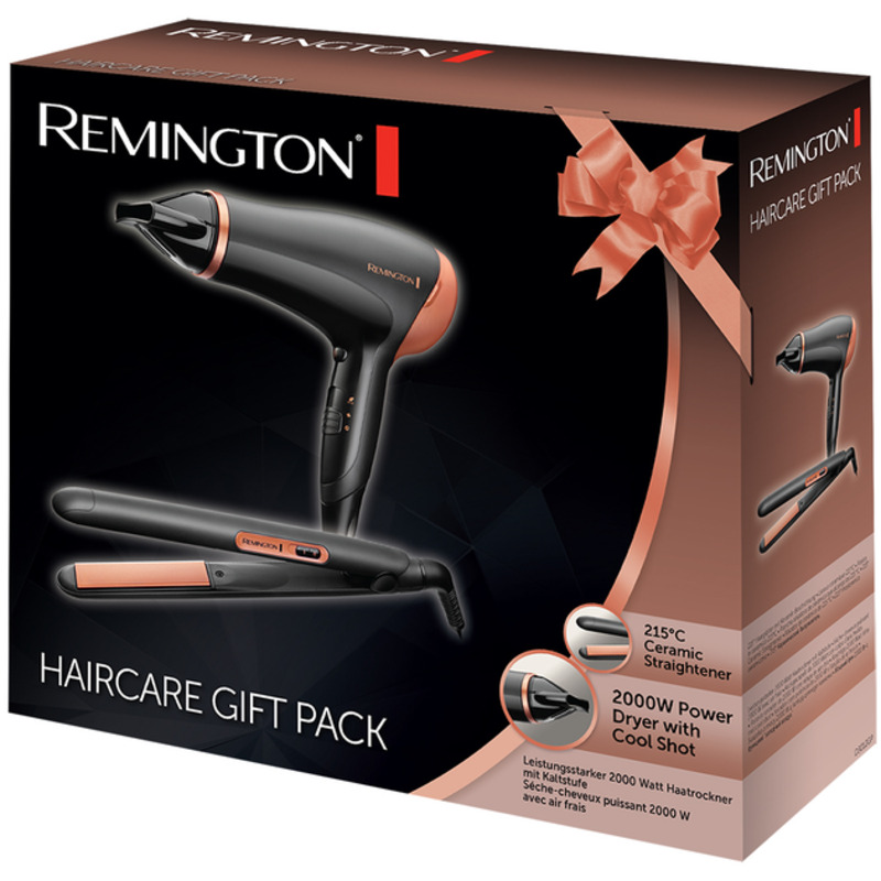 Фен + Випрямляч для волосся Remington Haircare Giftpack D3012GP Europe - фото 5 Фен + Випрямляч для волосся Remington Haircare Giftpack D3012GP Europe - фото 5