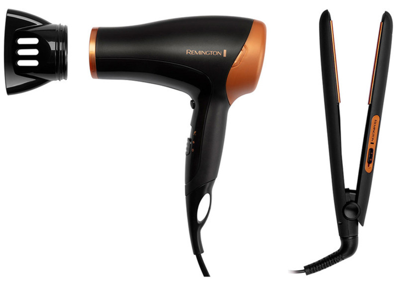 Фен + Випрямляч для волосся Remington Haircare Giftpack D3012GP Europe - фото 1 Фен + Випрямляч для волосся Remington Haircare Giftpack D3012GP Europe - фото 1