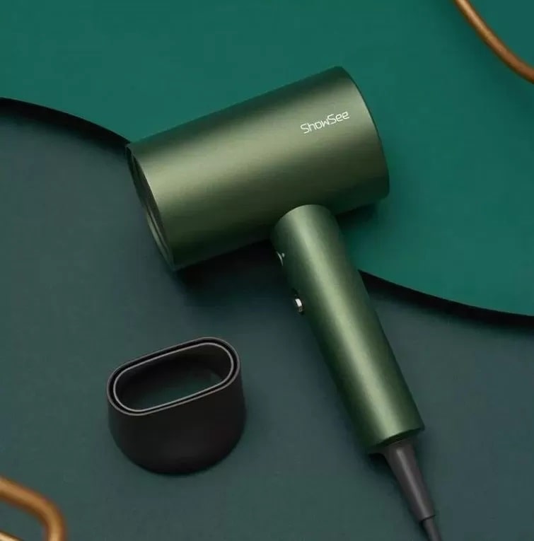 Фен Xiaomi ShowSee Electric Hair Dryer A5-G Green - фото 1 Фен Xiaomi ShowSee Electric Hair Dryer A5-G Green - фото 1