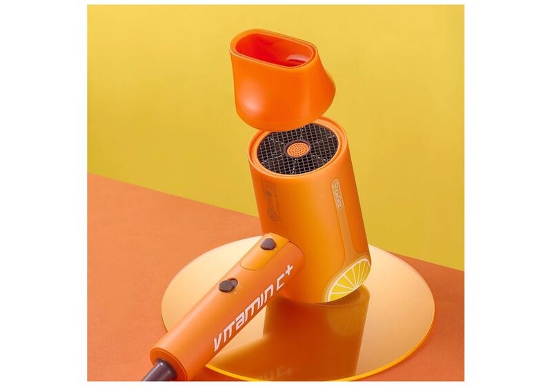 Фен Xiaomi ShowSee Electric Hair Dryer Vitamin C+ VC100-A Orange (Ф28399) - фото 2 Фен Xiaomi ShowSee Electric Hair Dryer Vitamin C+ VC100-A Orange (Ф28399) - фото 2