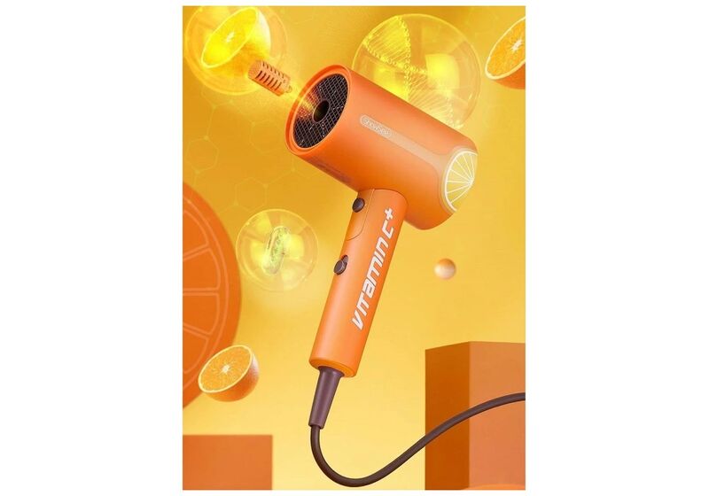 Фен Xiaomi ShowSee Electric Hair Dryer Vitamin C+ VC100-A Orange (Ф28399) - фото 3 Фен Xiaomi ShowSee Electric Hair Dryer Vitamin C+ VC100-A Orange (Ф28399) - фото 3