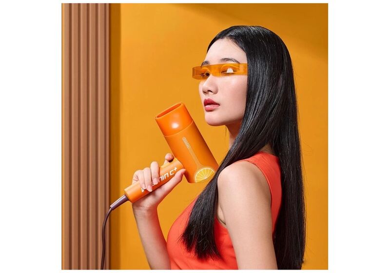 Фен Xiaomi ShowSee Electric Hair Dryer Vitamin C+ VC100-A Orange (Ф28399) - фото 4 Фен Xiaomi ShowSee Electric Hair Dryer Vitamin C+ VC100-A Orange (Ф28399) - фото 4