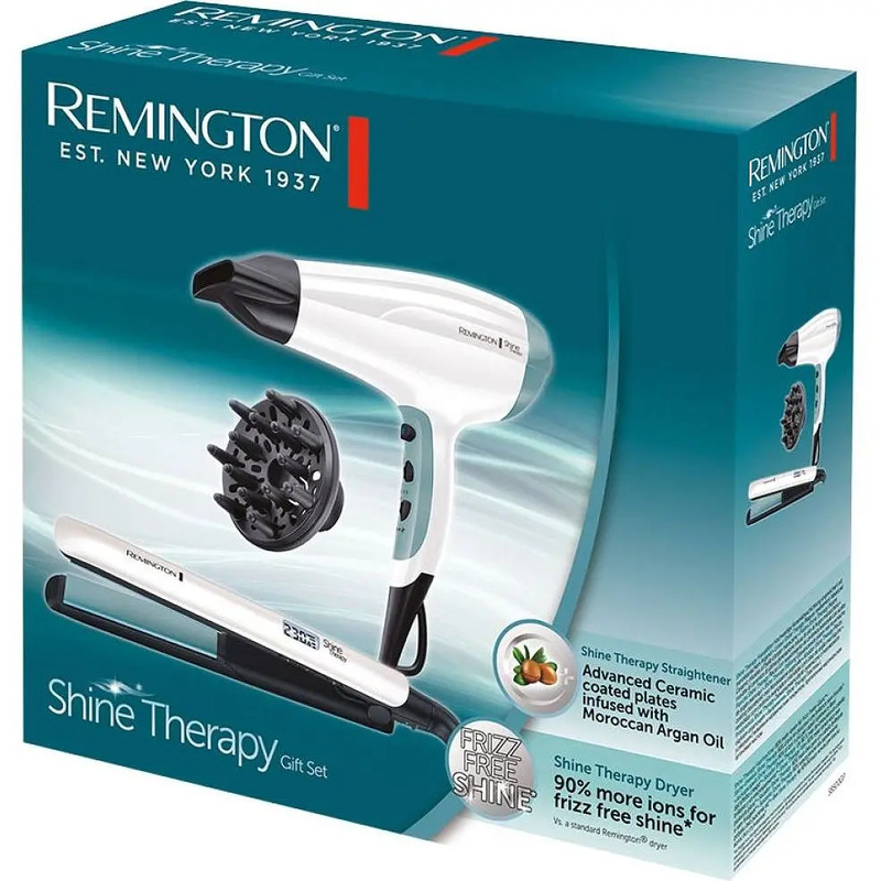 Набір для укладання волосся REMINGTON S8500GP Shine Therapy Haircare Giftset Europe - фото 6 Набір для укладання волосся REMINGTON S8500GP Shine Therapy Haircare Giftset Europe - фото 6