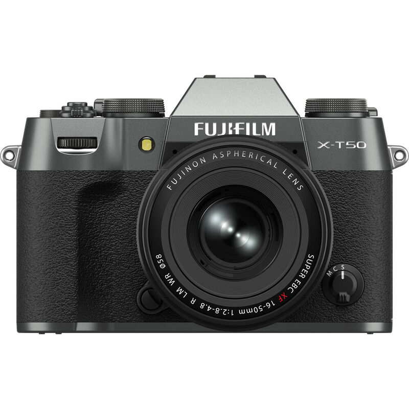Бездзеркальний фотоапарат Fujifilm X-T50 kit 16-50mm f/2,8-4,8R LM WR Charcoal Silver (16828650)