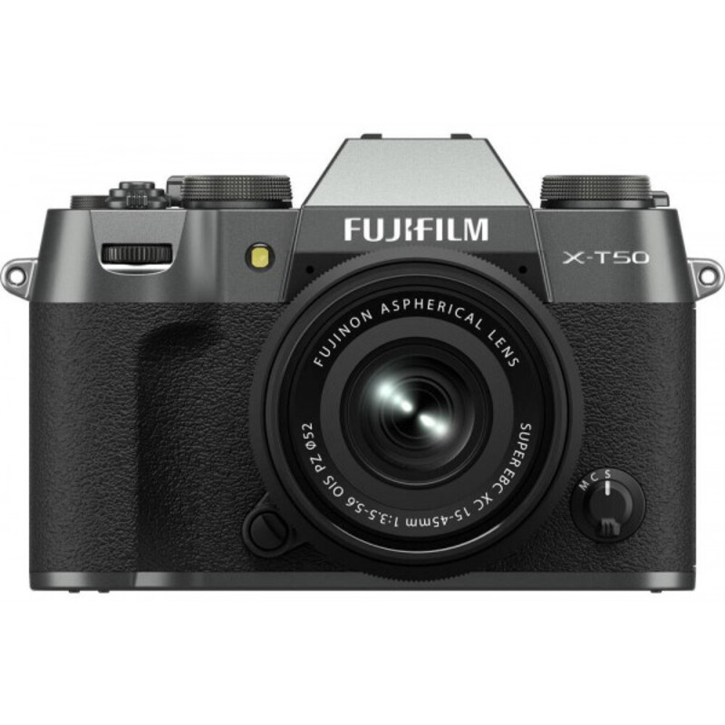 Бездзеркальний фотоапарат Fujifilm X-T50 kit 15-45mm f/3,5-5,6 Charcoal Silver (16828923)