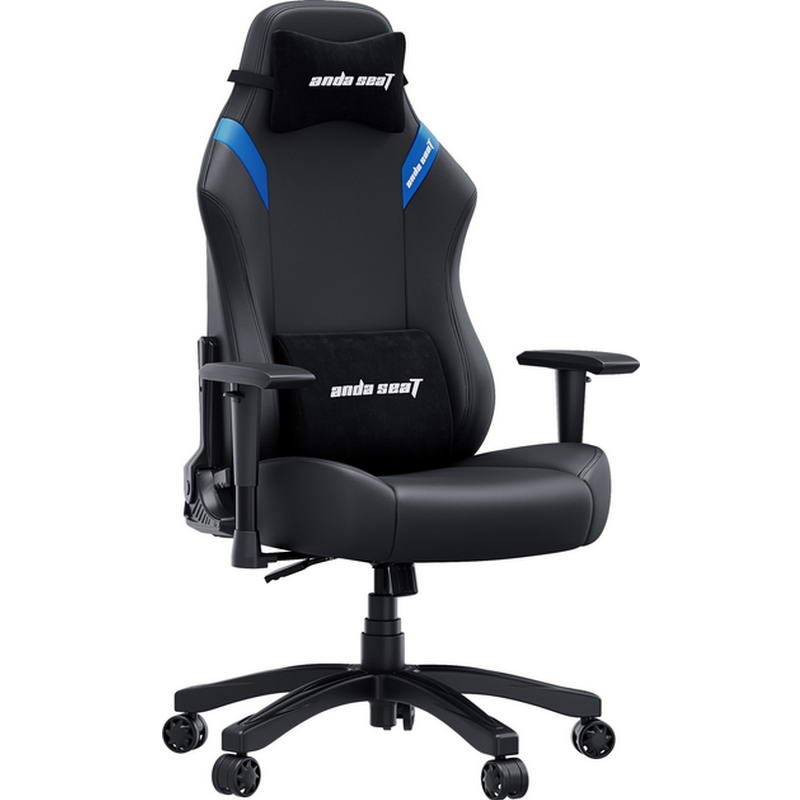 Крісло ігрове Anda Seat Luna Size L Black/Blue PVC (AD18-44-BS-PV) - фото 4