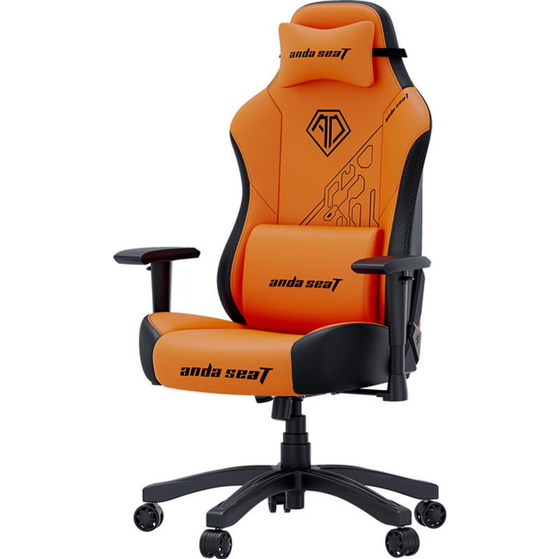 Геймерское кресло Anda Seat Phantom 3 Tiger Edition PVC Size L Orange (AD18Y-14-OB-PV/C) - фото 3