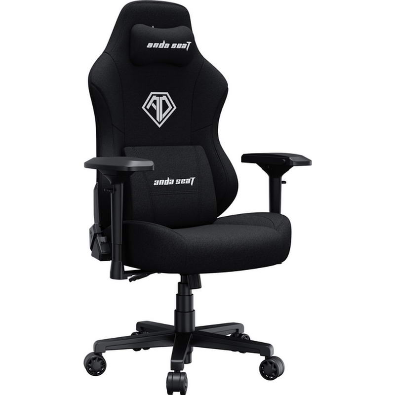 Кресло игровое Anda Seat Phantom 3 Pro Size L Black Fabric (AD18YC-06-B-F) - фото 2