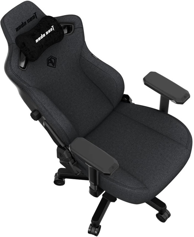 Геймерское кресло Anda Seat Kaiser 3 Size L Dark Gray Linen Fabric (AD12YDC-L-01-GB-CF) - фото 3