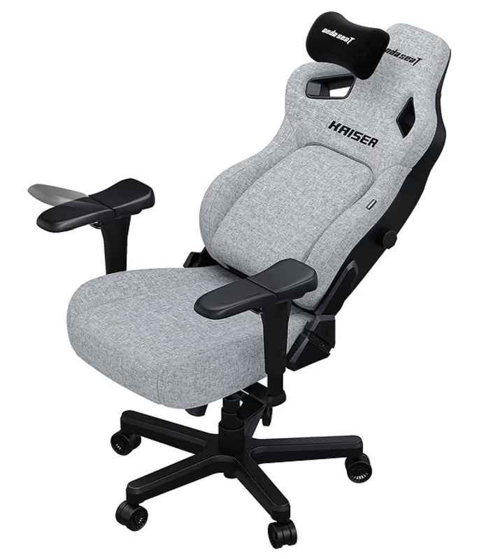 Крісло для геймерів Anda Seat Kaiser 4 Size XL Gray Linen Fabric (AD12YDDC-XLL-20-G-CF) - фото 2