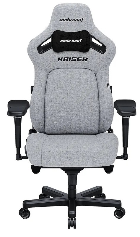 Крісло для геймерів Anda Seat Kaiser 4 Size XL Gray Linen Fabric (AD12YDDC-XLL-20-G-CF)