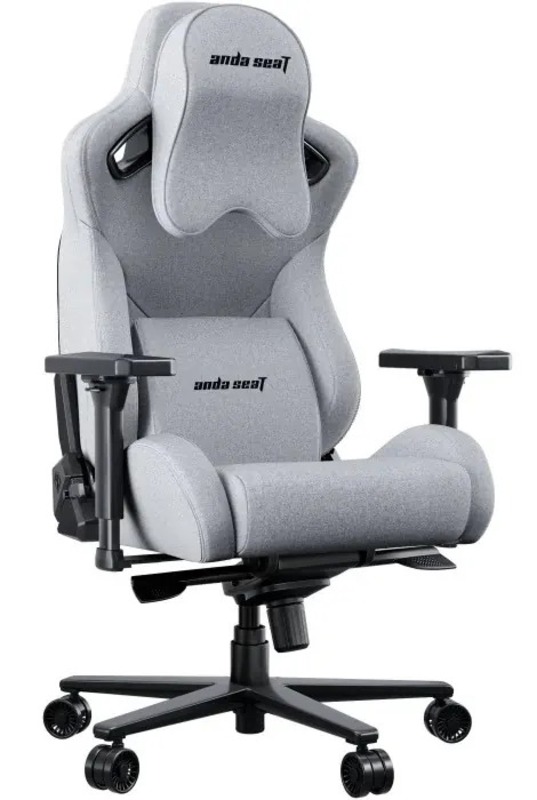 Геймерское кресло Anda Seat Kaiser 2 Pro Size XL Gray Linen Fabric (AD12YXL-17-G-F-G01)