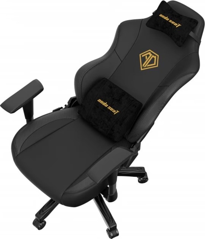 Крісло ігрове Anda Seat Phantom 3 Black/Gold Size L (AD18Y-06-B-PVC) - фото 3