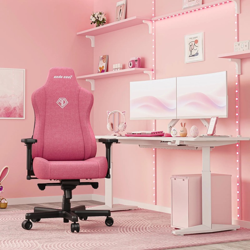 Геймерское кресло Anda Seat Kaiser 3E XL Pink Fabric (AD23YC-XL-09-P-CF-P01) - фото 4 Геймерское кресло Anda Seat Kaiser 3E XL Pink Fabric (AD23YC-XL-09-P-CF-P01) - фото 4