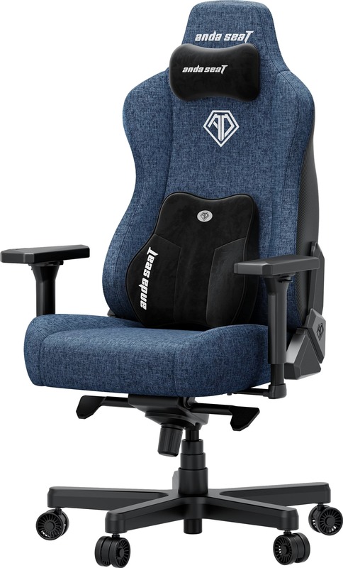 Геймерское кресло Anda Seat Kaiser 3E XL Dark Blue Fabric (AD23YC-XL-09-S-CF-S01) - фото 1