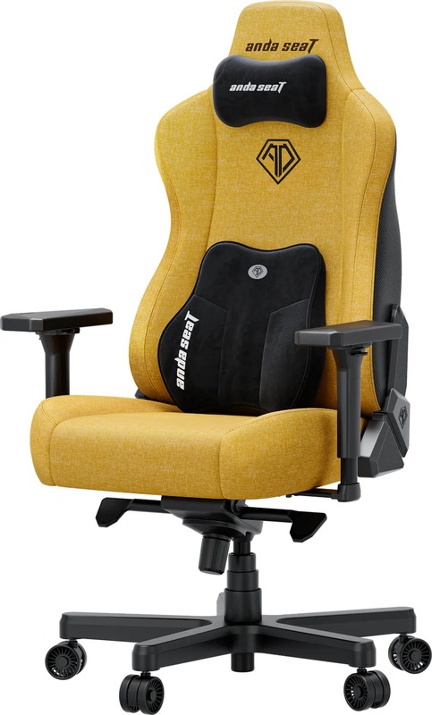 Геймерское кресло Anda Seat Kaiser 3E XL Bright Yellow Fabric (AD23YC-XL-09-Y-CF-Y01) - фото 1 Геймерское кресло Anda Seat Kaiser 3E XL Bright Yellow Fabric (AD23YC-XL-09-Y-CF-Y01) - фото 1