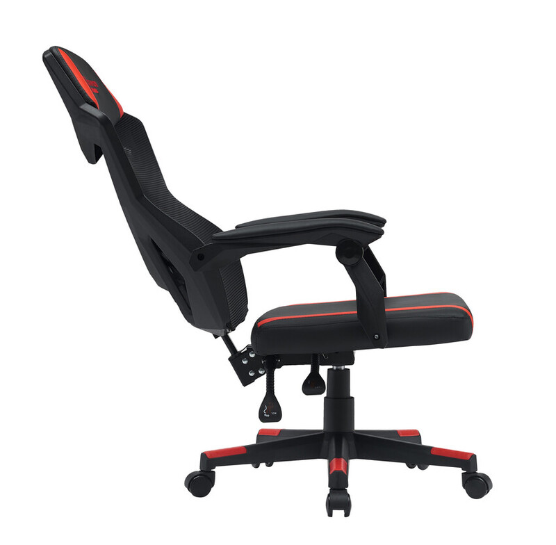 Геймерське крісло Canyon Flow MCH01 Mesh Black Red (CNE-MCH01R) - фото 3