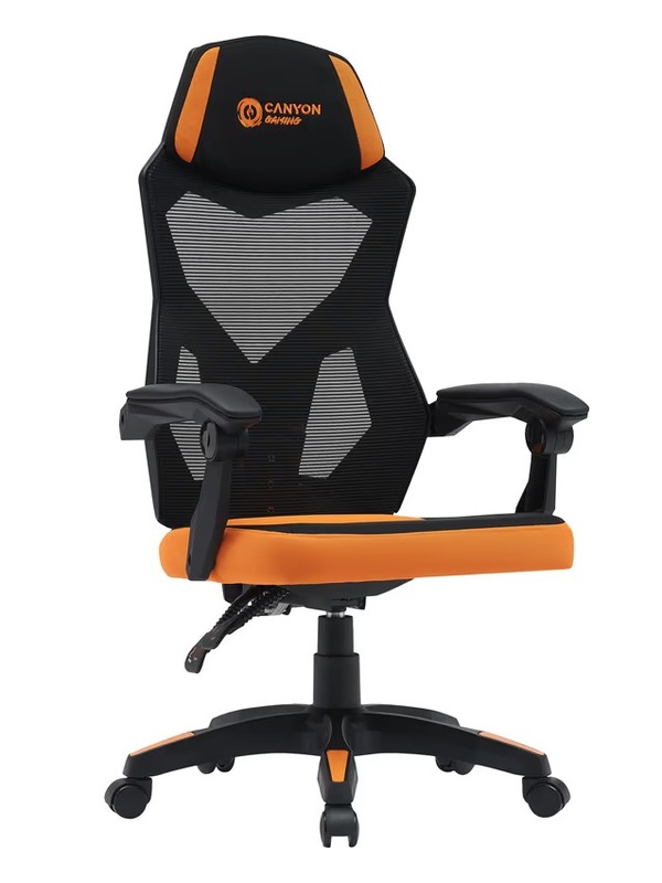 Геймерское кресло Canyon Wave MCH02 Mesh Black Orange (CNE-MCH02) - фото 1